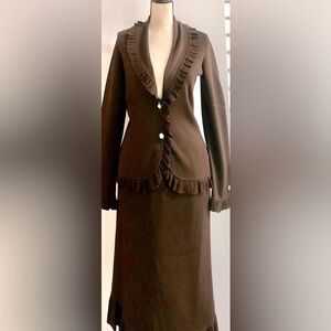 Like New Vertigo Paris 2 Piece Jacket & Midi-Skirt